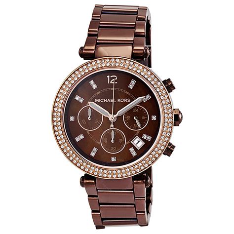 michael kors parker chocolate dial.